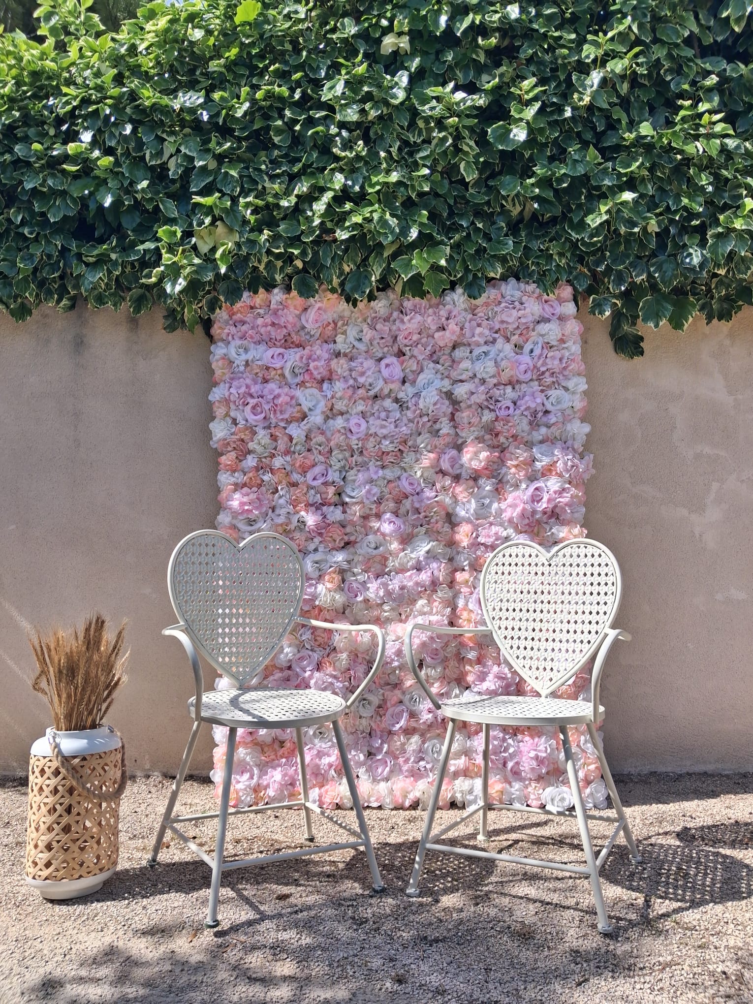 Mur de fleurs